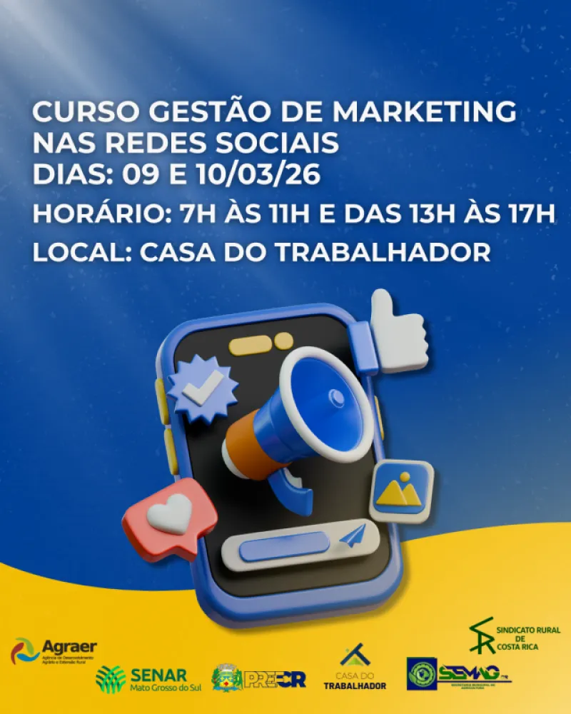 Ilustração da notícia Costa Rica oferece curso gratuito de marketing nas redes sociais com 10 vagas